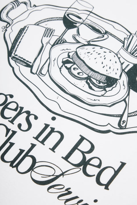 Burgers in Bed Short-Sleeved T-Shirt (White)