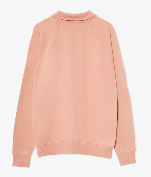 Zipper Sweatshirt (Dark Pink)