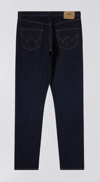 'Made in Japan' Slim Tapered Kaihara Pure Indigo Jeans (Rinsed)