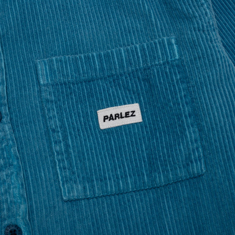 Track Cord Long-Sleeved Shirt (Dusty Blue)