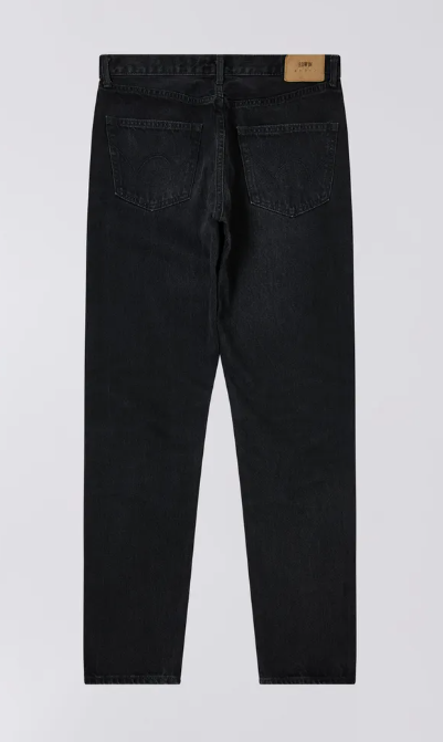 Regular Tapered Kaihara Right Hand Denim Jeans (Black)