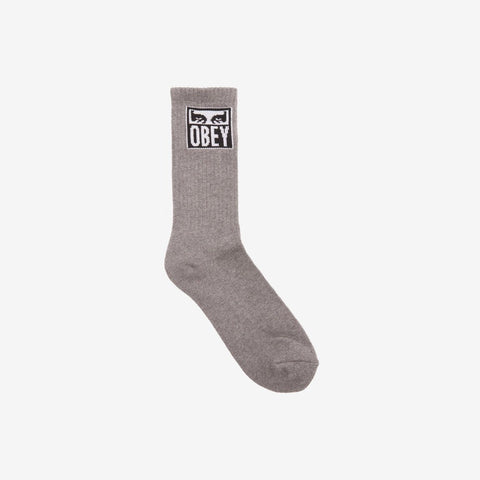 Obey Eyes Socks (Ash Grey)