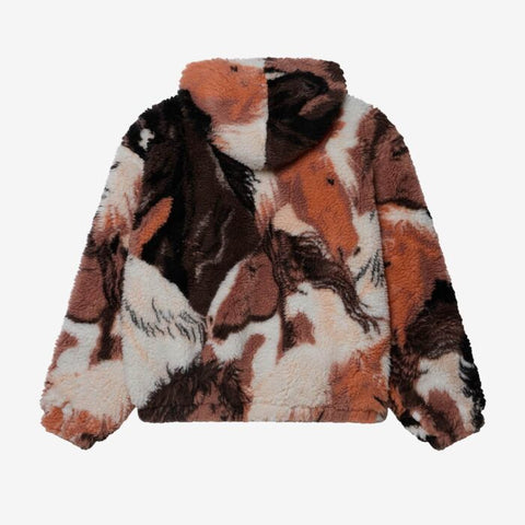 Obey Horses Sherpa Jacket (Brown Multi)