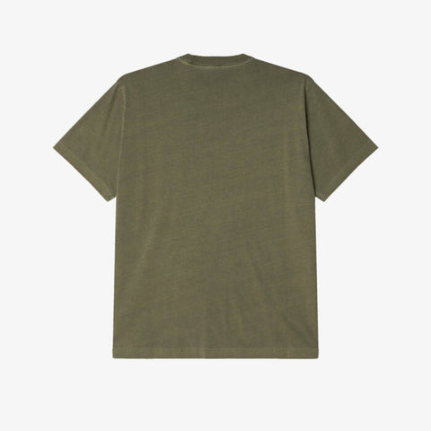Obey Lowercase Pigment Tee (Deep Lichen Green)