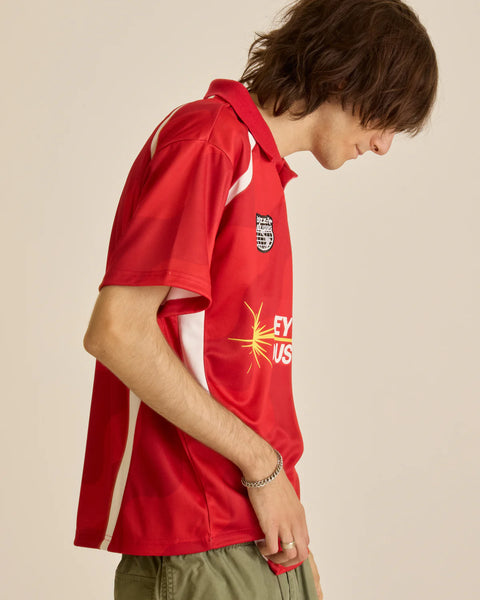 Obey Soccer Jersey (Red Multi)