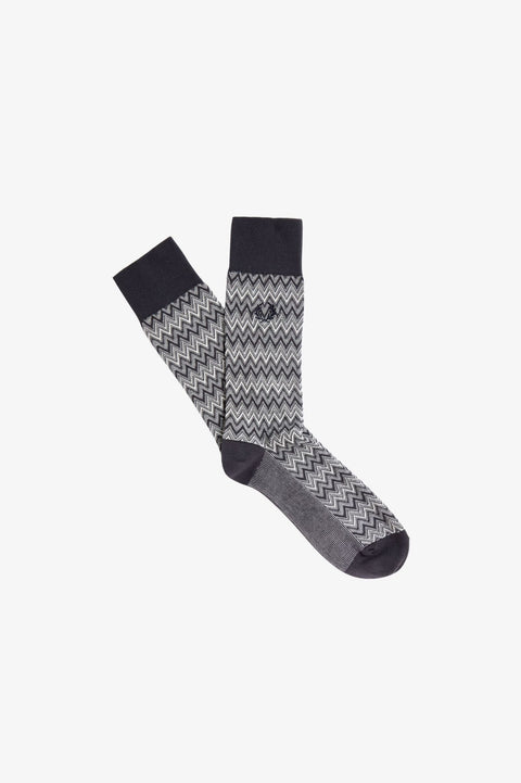 Zigzag Socks (Anchor Grey)