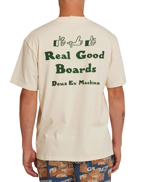 Real Good Short-Sleeved T-Shirt (Dirty White)