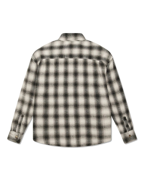 Deus Ex Machina Too Busy To Work Check Shirt (White Check)