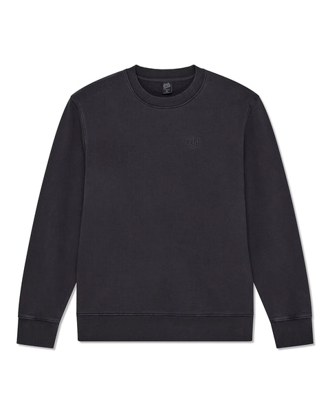 Deus Ex Machina Shield Garment Dyed Crew (Black)