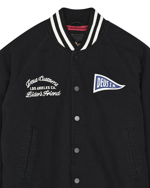 Deus Ex Machina Stadium Jacket (Black)