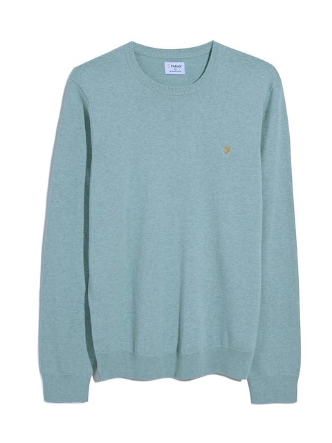 Farah Mullen Crew Neck Sweater (Grove Green Marl)