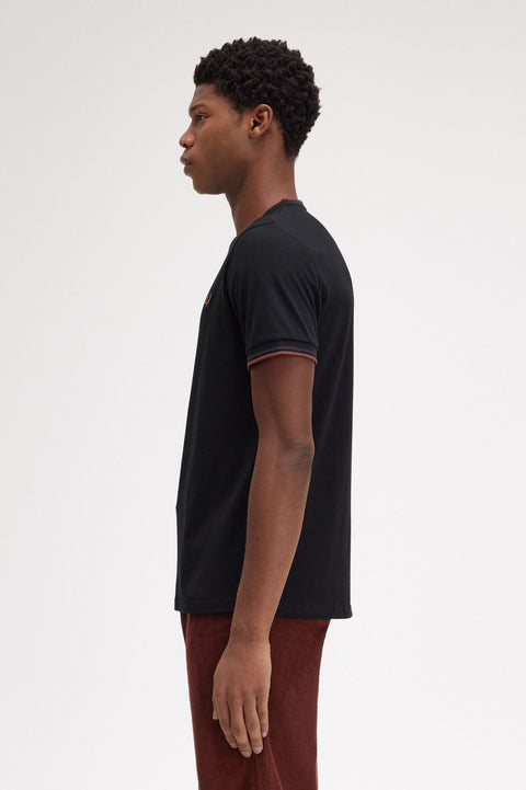 Twin Tipped T-Shirt (Black/Carrington Brick)