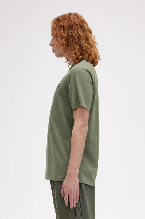 Crew-Neck Short-Sleeved T-Shirt (Laurel Wreath Green)