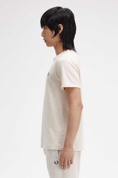 Crew-Neck Short-Sleeved T-Shirt (Porridge Marl)