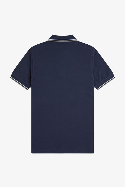 Fred Perry M3600 Twin Tipped Polo Shirt (Dark Airforce)