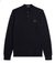 Classic Knitted Long-Sleeved Shirt (Navy)