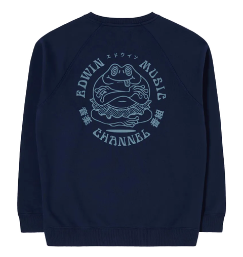 Music Channel Crew-Necked Sweatshirt (Maritime Blue)