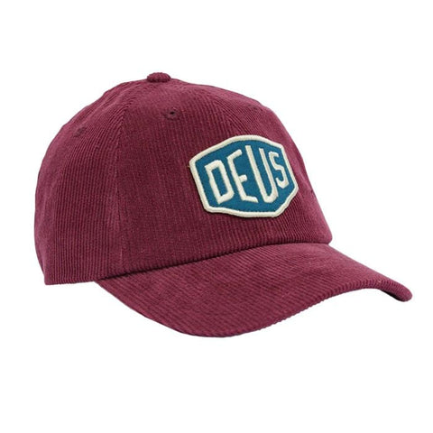 Shield Cord Dad Cap (Burgundy)