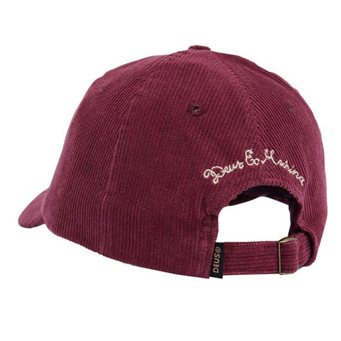 Shield Cord Dad Cap (Burgundy)