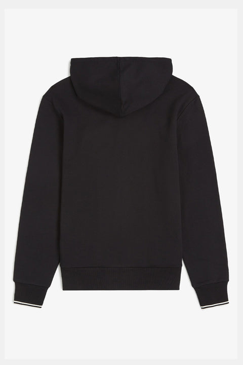 Hooded Zipped Through Sweatshirt (Navy)