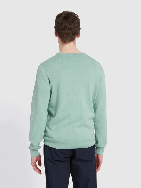 Farah Mullen Crew Neck Sweater (Grove Green Marl)