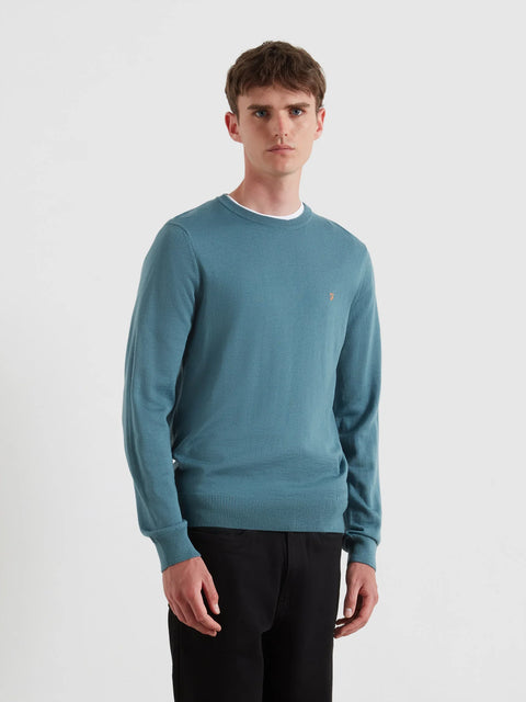 Farah Mullen Sweater (Chalk Blue)