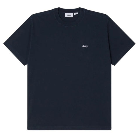 Obey Lowercase Pigment Tee (Dark Navy)